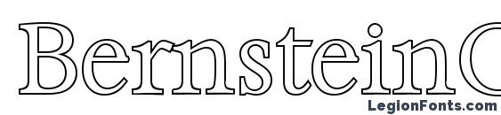 BernsteinOutline Light Regular Font