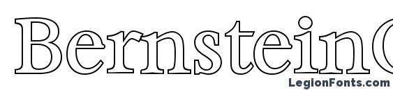 BernsteinOutline Regular font, free BernsteinOutline Regular font, preview BernsteinOutline Regular font