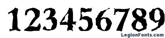 BernsteinRandom Bold Font, Number Fonts