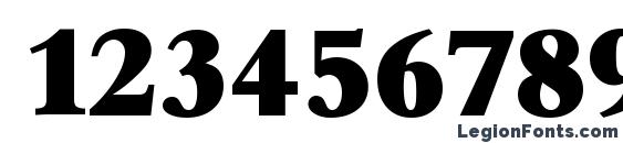 BernsteinSerial Heavy Regular Font, Number Fonts