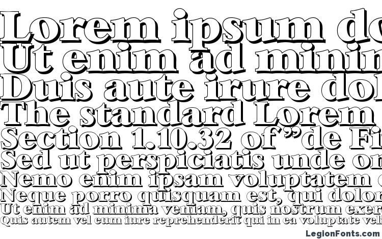 specimens BernsteinShadow Heavy Regular font, sample BernsteinShadow Heavy Regular font, an example of writing BernsteinShadow Heavy Regular font, review BernsteinShadow Heavy Regular font, preview BernsteinShadow Heavy Regular font, BernsteinShadow Heavy Regular font