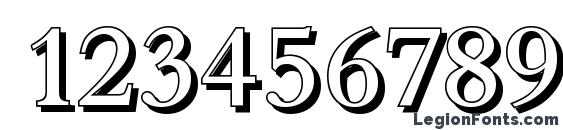 BernsteinShadow Regular Font, Number Fonts