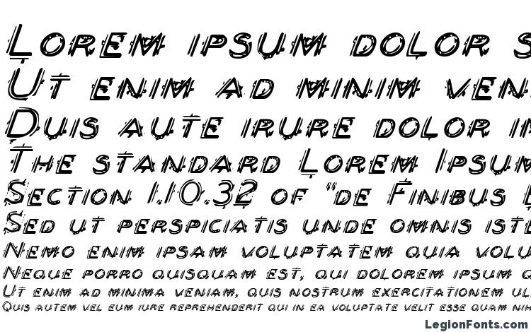 specimens Berserker Italic font, sample Berserker Italic font, an example of writing Berserker Italic font, review Berserker Italic font, preview Berserker Italic font, Berserker Italic font