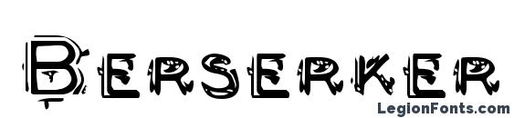 шрифт Berserker, бесплатный шрифт Berserker, предварительный просмотр шрифта Berserker