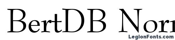 BertDB Normal font, free BertDB Normal font, preview BertDB Normal font