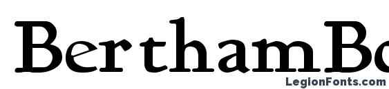 BerthamBold font, free BerthamBold font, preview BerthamBold font