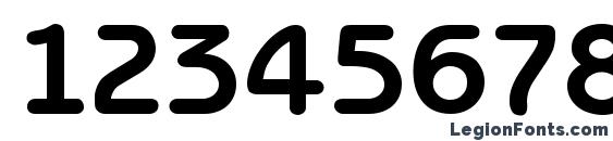 BERTHOLD Regular Font, Number Fonts