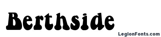 шрифт Berthside, бесплатный шрифт Berthside, предварительный просмотр шрифта Berthside