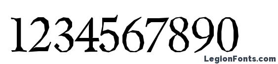 Berylium Regular Font, Number Fonts