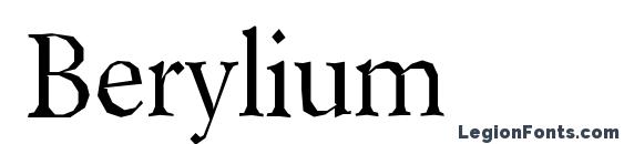Berylium font, free Berylium font, preview Berylium font