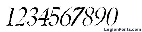 BeryliumGaunt Italic Font, Number Fonts