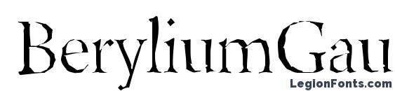 BeryliumGaunt font, free BeryliumGaunt font, preview BeryliumGaunt font