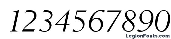 Bestseller Italic Font, Number Fonts