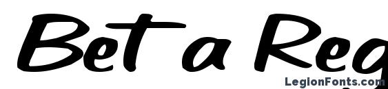 Beta Regular ttnorm Font