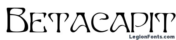 Betacapital font, free Betacapital font, preview Betacapital font