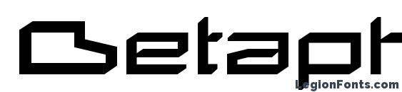 Betaphid Regular Font