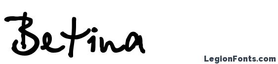шрифт Betina, бесплатный шрифт Betina, предварительный просмотр шрифта Betina