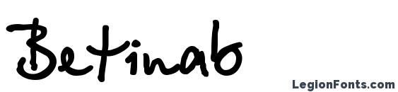 Betinab font, free Betinab font, preview Betinab font
