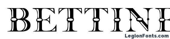 шрифт BETTINE Regular, бесплатный шрифт BETTINE Regular, предварительный просмотр шрифта BETTINE Regular