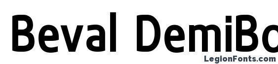Beval DemiBold font, free Beval DemiBold font, preview Beval DemiBold font