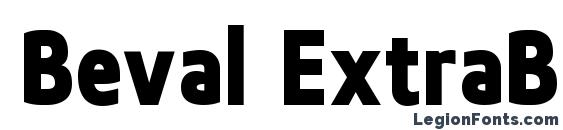 Beval ExtraBold font, free Beval ExtraBold font, preview Beval ExtraBold font