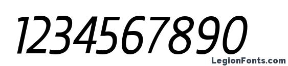 Beval Italic Font, Number Fonts