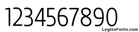 Beval Light Font, Number Fonts