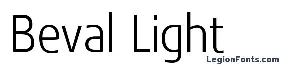 Шрифт Beval Light