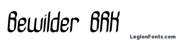 Bewilder BRK font, free Bewilder BRK font, preview Bewilder BRK font