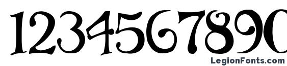 Bibliotheque Font, Number Fonts