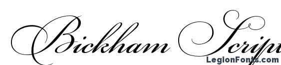 Bickham Script Three Font