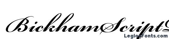 BickhamScriptPro Bold Font, Tattoo Fonts
