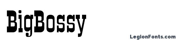 BigBossy font, free BigBossy font, preview BigBossy font