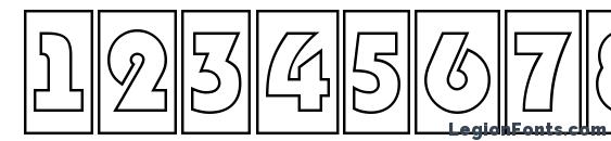 Bighaustitulcmgr regular Font, Number Fonts