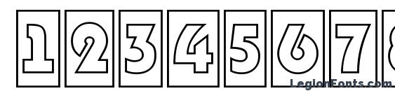 Bighaustitulcmotl regular Font, Number Fonts