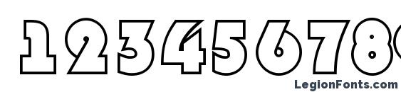 Bighaustitulotl regular Font, Number Fonts