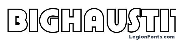 Bighaustitulotl regular Font, Russian Fonts