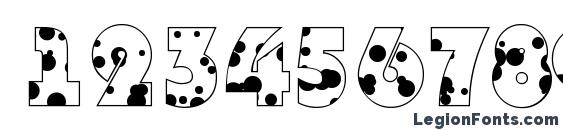 Bighaustitulotldr regular Font, Number Fonts