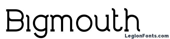 Bigmouth font, free Bigmouth font, preview Bigmouth font