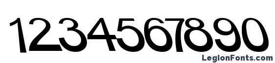 BigRedDAy Normal Font, Number Fonts