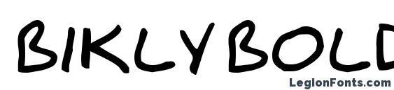 Bikly Bold font, free Bikly Bold font, preview Bikly Bold font