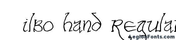 Bilbo hand regular font, free Bilbo hand regular font, preview Bilbo hand regular font