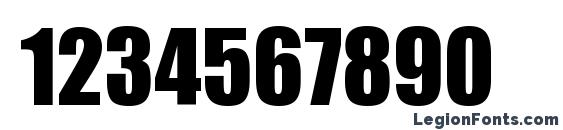 Billboard Regular Font, Number Fonts