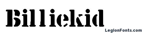 Billiekid font, free Billiekid font, preview Billiekid font