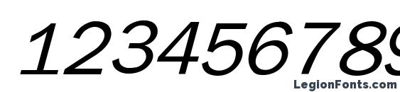 Billiton Gothic Italic Font, Number Fonts