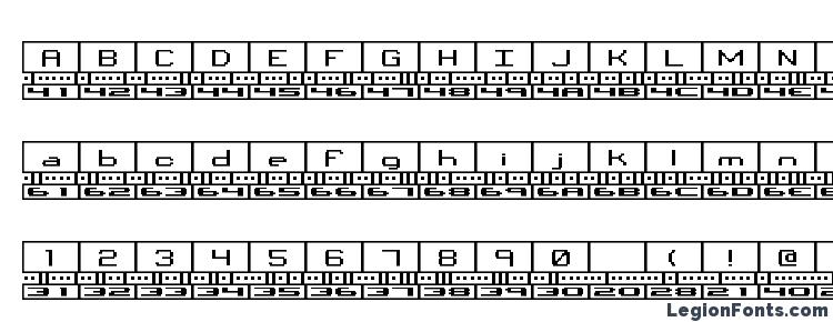 glyphs Binary BRK font, сharacters Binary BRK font, symbols Binary BRK font, character map Binary BRK font, preview Binary BRK font, abc Binary BRK font, Binary BRK font