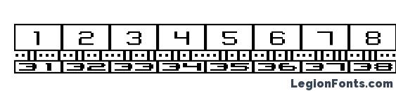 Binary BRK Font, Number Fonts