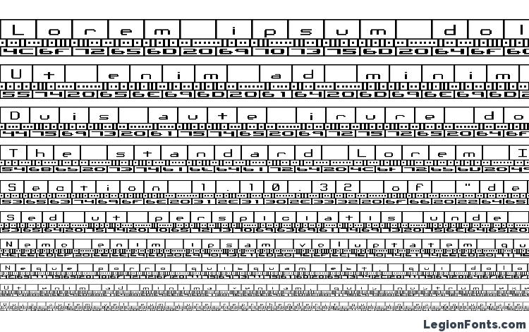 specimens Binary BRK font, sample Binary BRK font, an example of writing Binary BRK font, review Binary BRK font, preview Binary BRK font, Binary BRK font