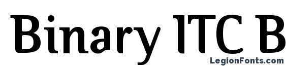 Binary ITC Bold Font