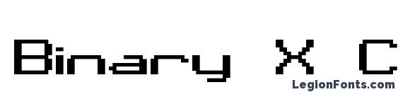 Binary X CHR BRK Font